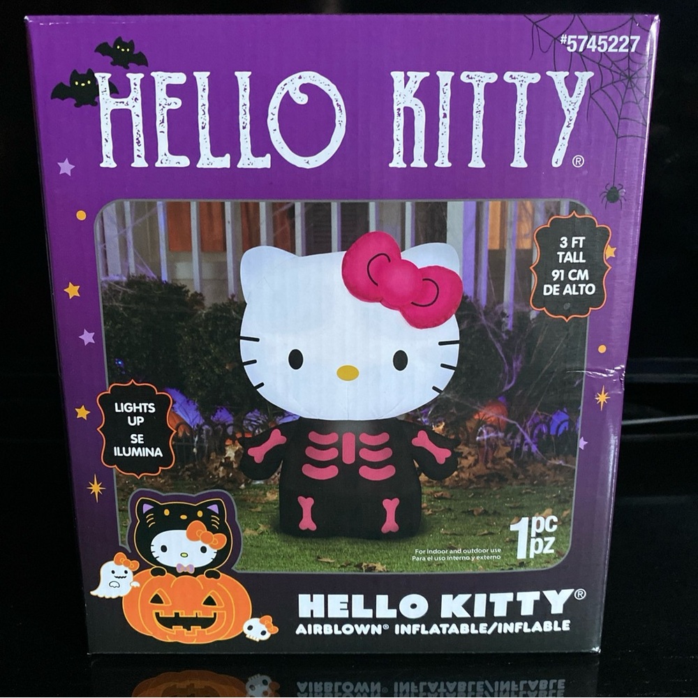 Sanrio Hello Kitty Halloween Inflatable - Pink and Black